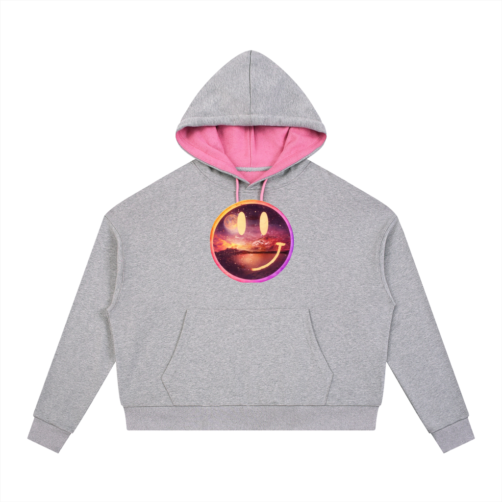 Contrast Drawstring Hoodie