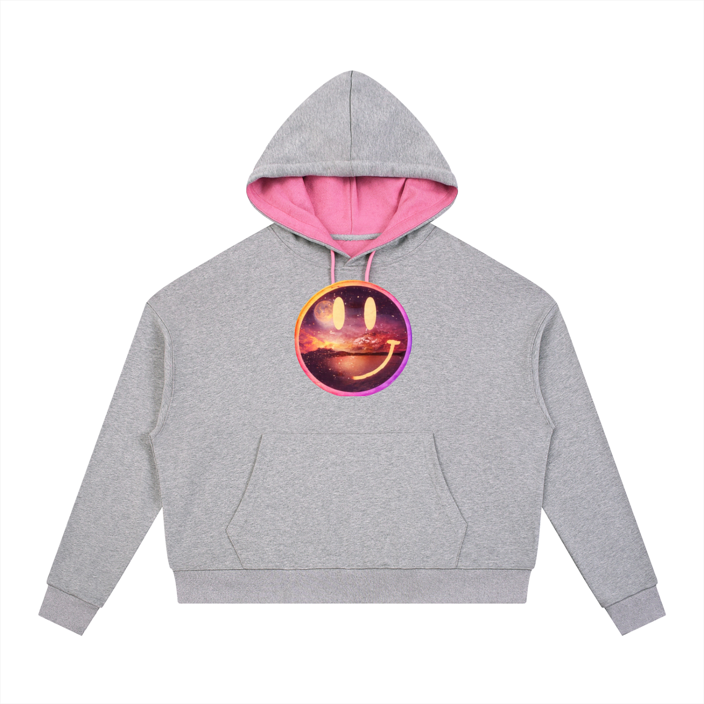 Contrast Drawstring Hoodie