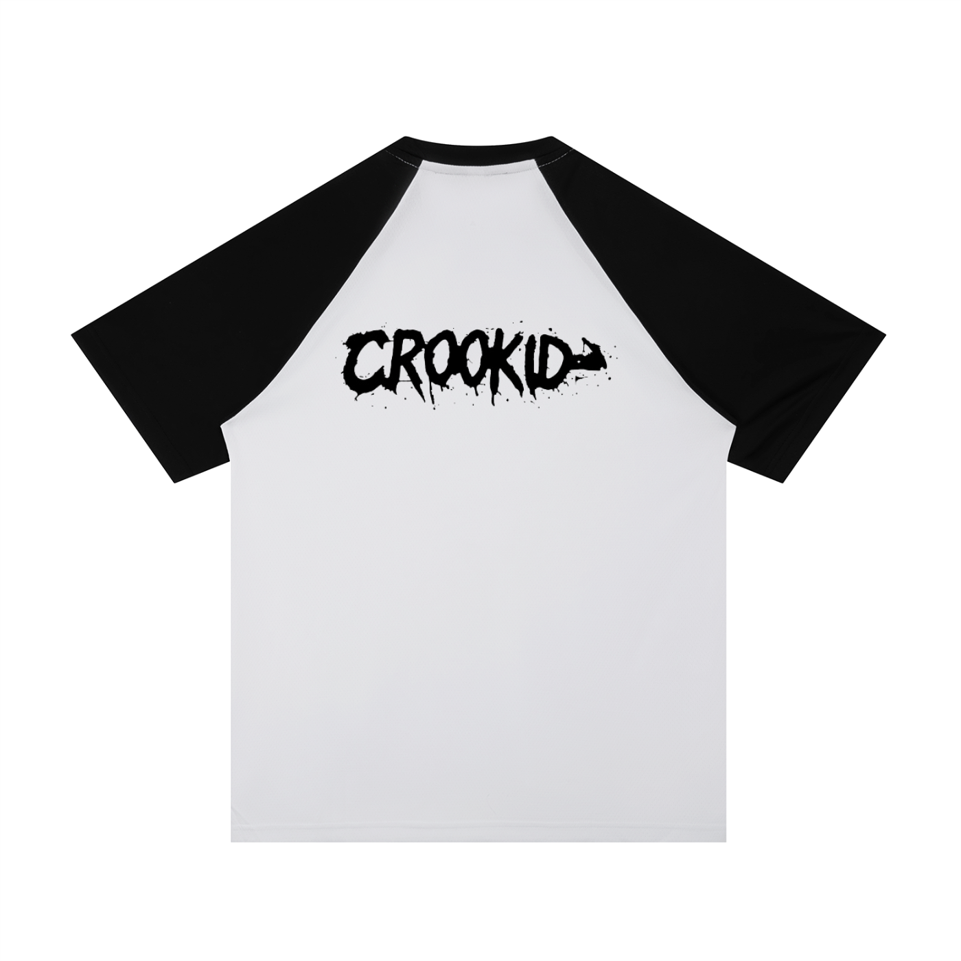 Contrast Raglan Sleeve Mesh T-Shirt